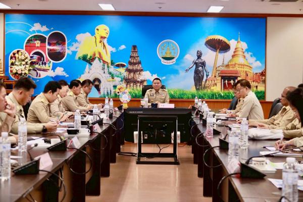 กหารประชุมนายอำเภอ หัวหน้าส่วนราชการ หัวหน้าหน่วยงานรัฐวิสาหกิจในสังกัดกระทรวงมหาดไทย ประจำเดือนสิงหาคม 2568 